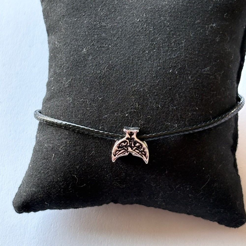 Silver Whale Tail Bracelet